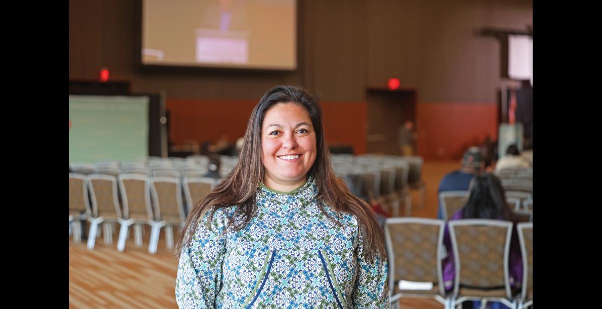 Photo by Megan Gannon VILLAGE REP — During the meeting the Bering Straits Caucus decided that its AFN Village Representative would be Dora Hughes, originally from Teller, now based in Anchorage.