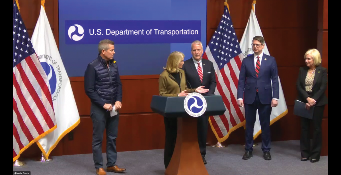 PRESS CONFERENCE— U.S. Secretary of Transportation Sean Duffy, Senator Lisa Murkowski, Senator Dan Sullivan, Congressman Nick Begich and National Transportation Safety Board Jennifer Homendy held a press conference on Tuesday, Feb. 11, to give updates on the NTSB investigation and discussed aviation safety in Alaska.