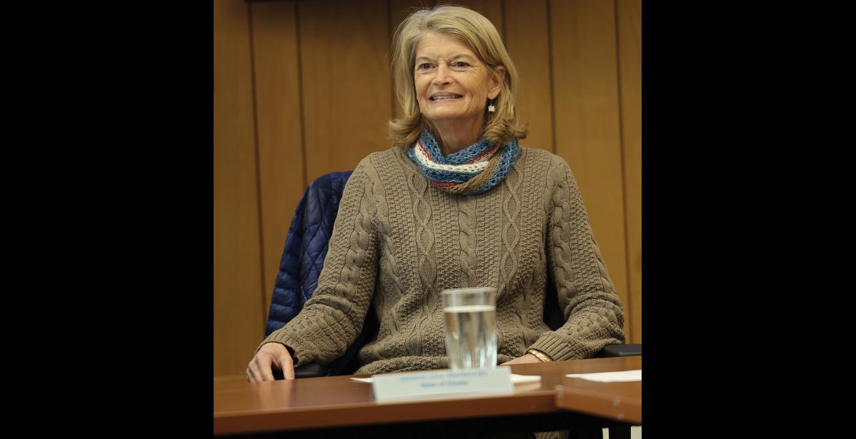 Photo by Diana Haecker US Senator (incumbent and candidate) Lisa Murkowski