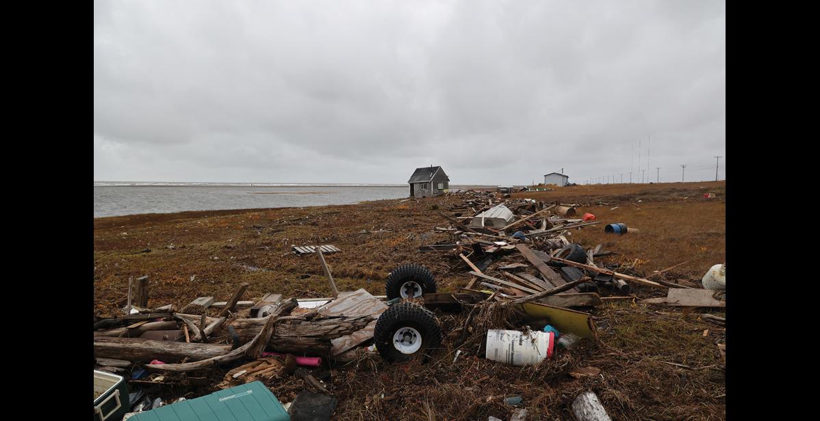 Photo by Diana Haecker Subsistence camps destroyed by Merbok are eligible for state and FEMA assistance.